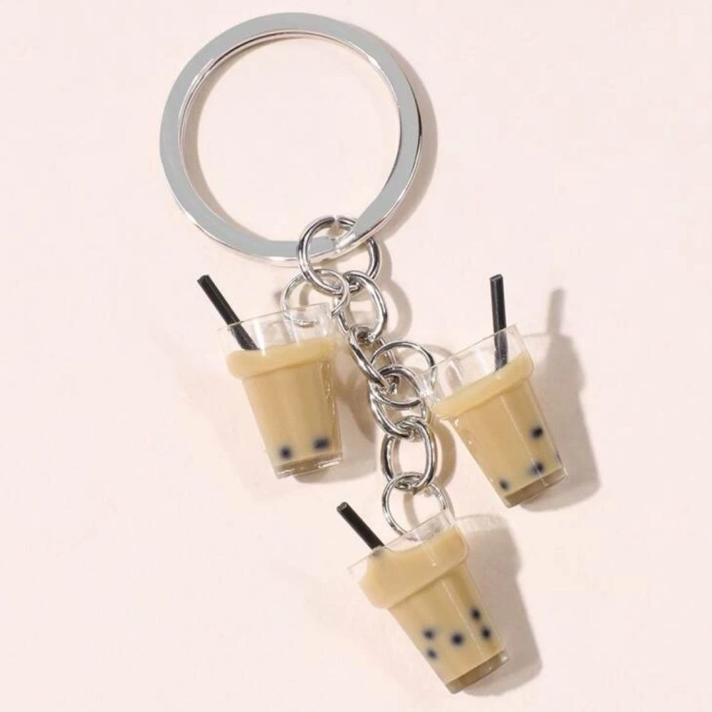 New Frappuccino Boba Tea Coffee Latte Drink Charm Keychain Gift Present